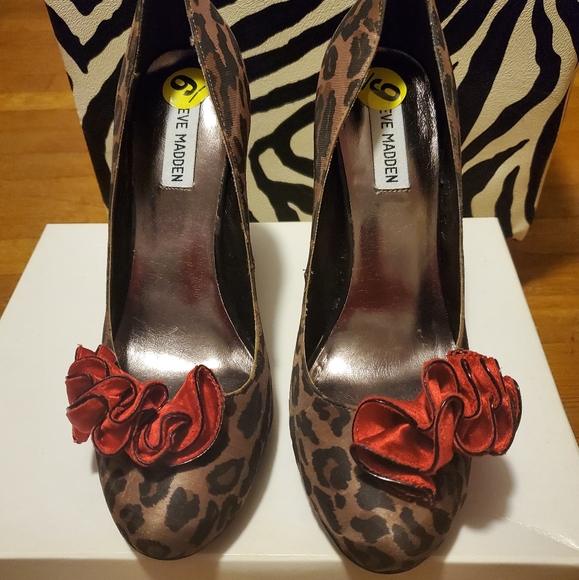 Steve Madden Shoes | Leopard Print Steve Madden Heels | Poshmark